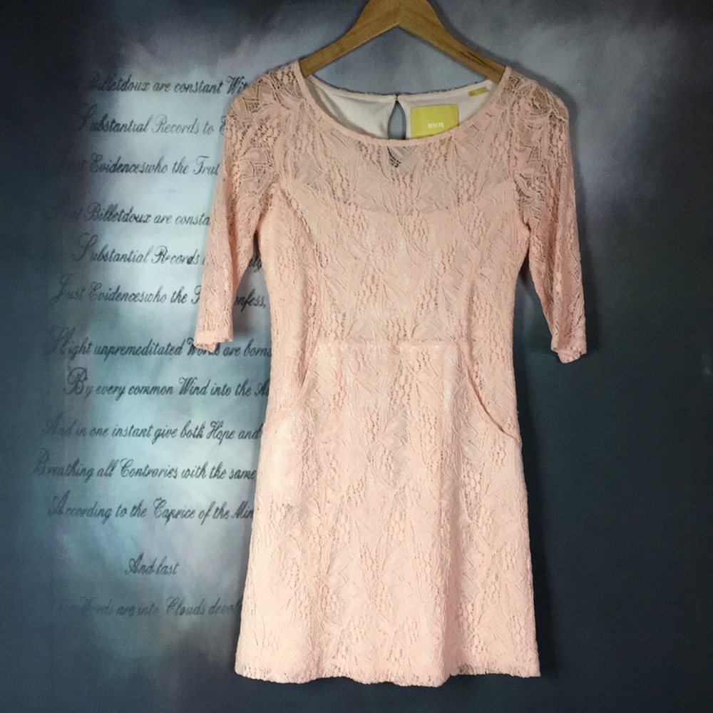 Anthropologie Maeve Crochet Sheath Dress Size XS